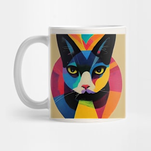 Abstract Cat Mug